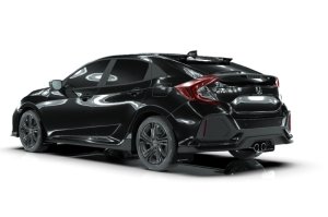 Honda Civic Sport Mud Flap - Rally Armor - UR Series Premium Urethane - Black - `17-`21